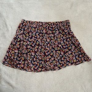Banana Republic Factory Mini Floral Skirt with Elastic Waist